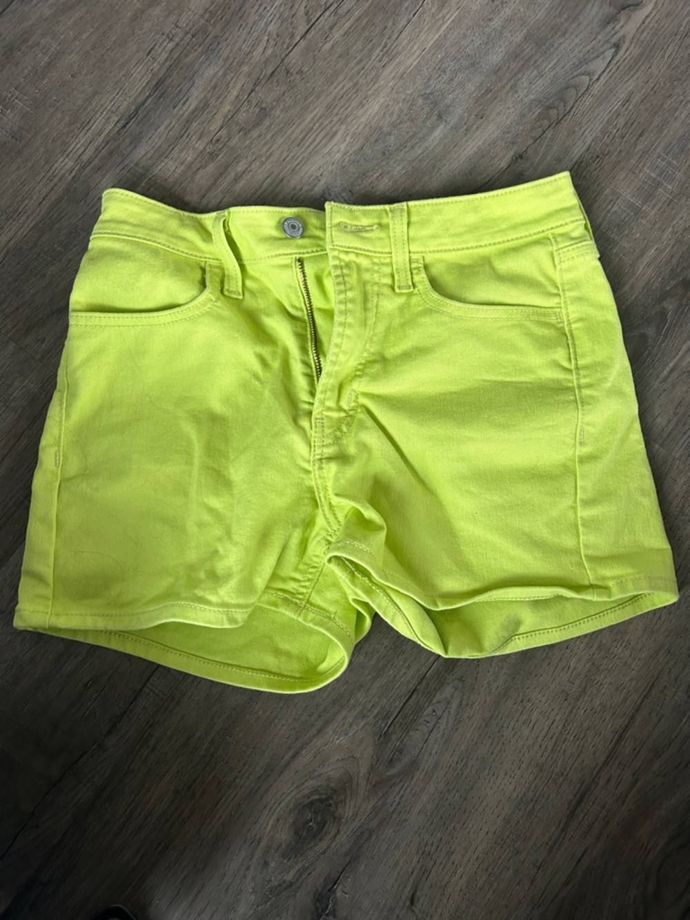 Old Navy Neon Yellow Denim Shorts